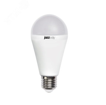 Лампа светодиодная LED 20вт E27 холодный белый, груша