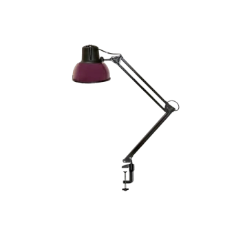 Бета-К НДБ37-60-159 (220В, 60Вт, ЛОН/LED Е27, на струбцине МС) настол., без лампы, фиолетовый