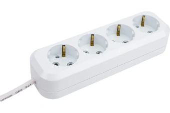 4х3м | 13А / 2990W / IP20 / Без выключателя / С заземлением / ПВС 3х1 | - Удлинитель бытовой UNIVersal