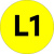 Наклейка L1 d=20мм PROxima Наклейка L1 d=20мм PROxima