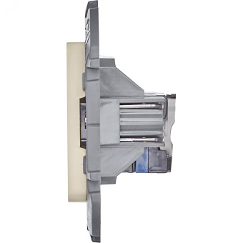 Информационная розетка RJ 45 категория 6 UTP INSPIRIA слоновая кость