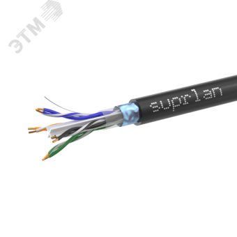 Кабель SUPRLAN Six F/UTP Cat.6 4x2xAWG23 Cu PE Outdoor 305м