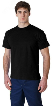 Футболка (тк.Трикотаж,160), черный.XXL (54)