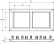 Avanti Рамка-суппорт белая для In-liner Front, 2 модульная Avanti Рамка-суппорт белая для In-liner Front, 2 модульная