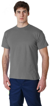 Футболка (ткань Трикотаж,160), серый,6XL (62)