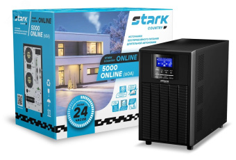 Источник бесперебойного питания Online 5000ВА Stark Country 5000 online (max зарядный ток 60А)