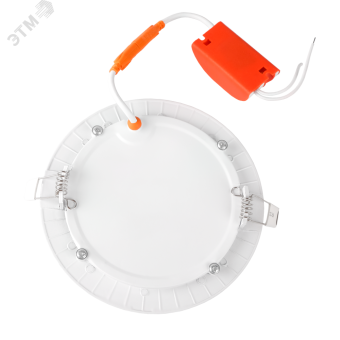 Светильник светодиодный ДВО-6w 6500K 400 Лм  IP40 WH d120мм встраиваемый круг