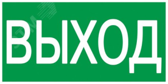 Этикетка самоклеящаяся 100х50мм ВЫХОД
