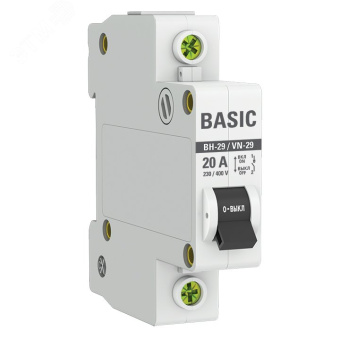 Выключатель нагрузки 1P 20А ВН-29 Basic