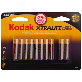 Батарейка LR03-8+2BL XTRALIFE Alkaline [K3A-8+2] (120/480/38400)