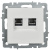 BRITE Розетка компьютерная двойная кат.5E RJ45 РК10-2-БрБ белый BRITE Розетка компьютерная двойная кат.5E RJ45 РК10-2-БрБ белый
