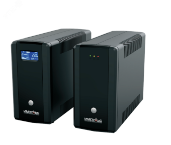 ИБП ЮНИОР ПЛЮС 400 Line-interactive, фаза 1/1, 400/240 ВА/Вт, LCD, USB, RJ11/RJ45, SCHUKOx2