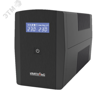 ИБП ЮНИОР СМАРТ 1500 Line-interactive, фаза 1/1, 1500/900 ВА/Вт, LCD, RS232, RJ11/RJ45, IEC-C13x6