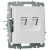 BRITE Розетка компьютерная двойная кат.5E RJ45 РК10-2-БрБ белый BRITE Розетка компьютерная двойная кат.5E RJ45 РК10-2-БрБ белый