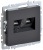 BRITE Розетка компьютерная двойная RJ45 кат.5E РК10-2-БрГ графит BRITE Розетка компьютерная двойная RJ45 кат.5E РК10-2-БрГ графит