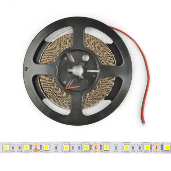 ULS-M25-5050-60LED/m-10mm-IP20-DC12V-14,4W/m-5M-6500К катушка в герметичной упаковке PROFI