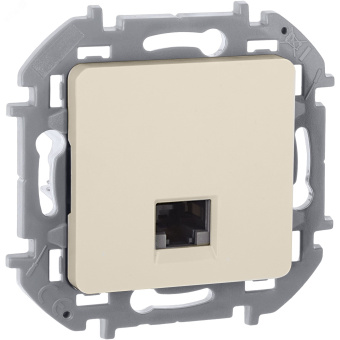 Информационная розетка RJ 45 категория 6 UTP INSPIRIA слоновая кость