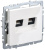 BRITE Розетка компьютерная двойная кат.5E RJ45 РК10-2-БрБ белый BRITE Розетка компьютерная двойная кат.5E RJ45 РК10-2-БрБ белый
