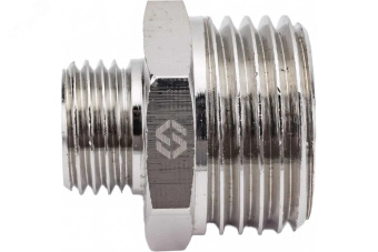 Ниппель НН 1/2'х1/4' переходной, никелированный