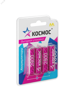 Аккумулятор R6 (АА) 2800mAh Ni-MH 4 на блистере