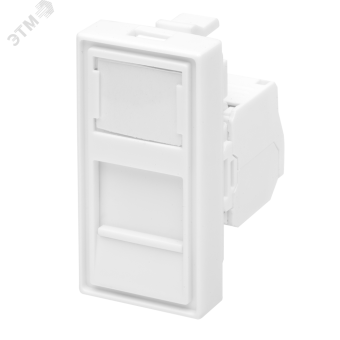 Модуль розетки 45х22,5 8P8C (RJ-45) cat.5e