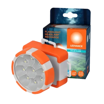 Фонарик налобный | 1.5W/6500K/100Lm/IP20 | USB-зарядка (Type-C) | - LEDVANCE