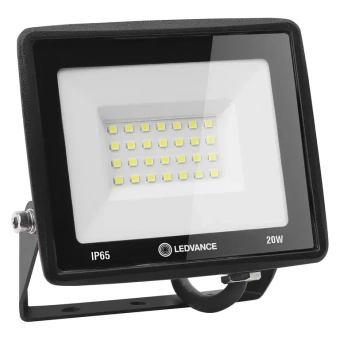 20W/4000K 230V IP65 2000Lm 110° 125x126x25mm RU - Светодиодный прожектор чёрный LEDVANCE FL ECO