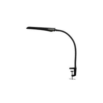 Настольный светильник на струбцине Гермес СШ | LED, 8Вт/4000К | Чёрный, сенсорный выключатель, металлическая струбцина | - ТРАНСВИТ