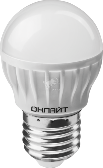 Лампа светодиодная LED 6вт E27 теплый матовый шар