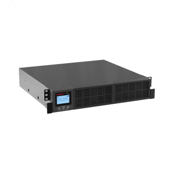 Источник бесперебойного питания Online Small Rackmount, 1000 ВА/900 Вт, 1/1, 6xIEC C13,EPO, USB, RS-232, Rack 2U, з/у 1А, 2x9Ач
