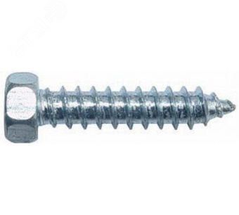 Шуруп DIN7976 5,5х50 шестигранная головка, остроконечный (250шт)