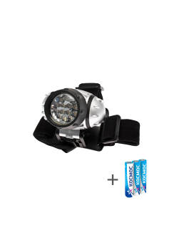 Фонарь налобный , 14 LED, 3 батарейки ААА, 130Lm,