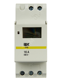 Таймер цифровой ТЭ15 16А 230V на DIN-рейку