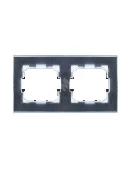BRITE Рамка 2 поста IP44 РУ-2-БрС-44 сталь