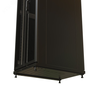 Шкаф напольный 19-дюймовый 22U 1166x600х1000 мм ВхШхГ перед. и зад. распашные перфорированные двери 75% черный