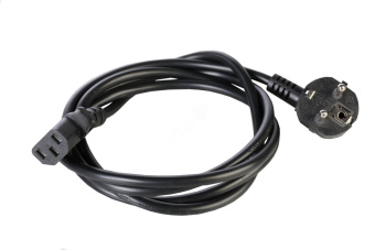 Шнур питания с заземлением IEC 60320 C13/Schuko 10А/250В (3x1) длина 3 м