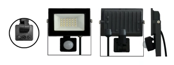 30W/4200К SENSOR (ЧЁРНЫЙ) 220-240В 2550Лм 122x150x45мм - Светодиодный прожектор с датчиком движения и освещённости FOTON LIGHTING
