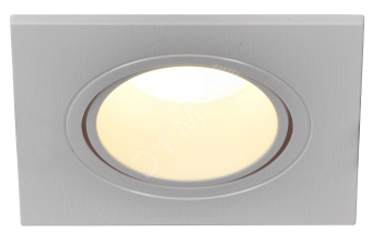 LIGHTING Светильник 4101 встраиваемый под лампу MR16 квадрат пластиковый белый IEK