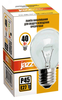 Лампа накаливания P45 240V 40W E27 clear