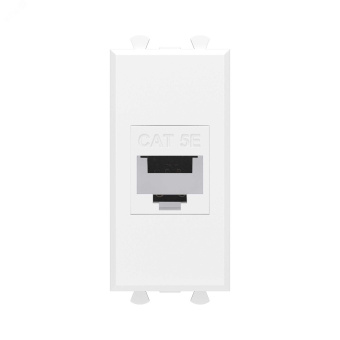 Avanti Розетка компьютерная RJ-45 без шторки      модульная, кат.5е, Белое облако, 1 модуль