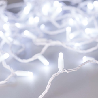 Гирлянда светодиодная декоративная ARD-STRING-CLASSIC-10000-WHITE-100LED-MILK-FLASH White (230V, 7W) (ARDCL, IP65)