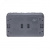 AtlasDesign Profi54 розетка двойная с заземлением со шторками IP54 16А 250B, АНТРАЦИТ, Россия